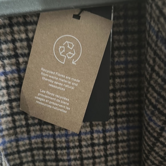 Super cute Vero Moda Wool plaid coat shacket Jacket - Picture 6 of 9